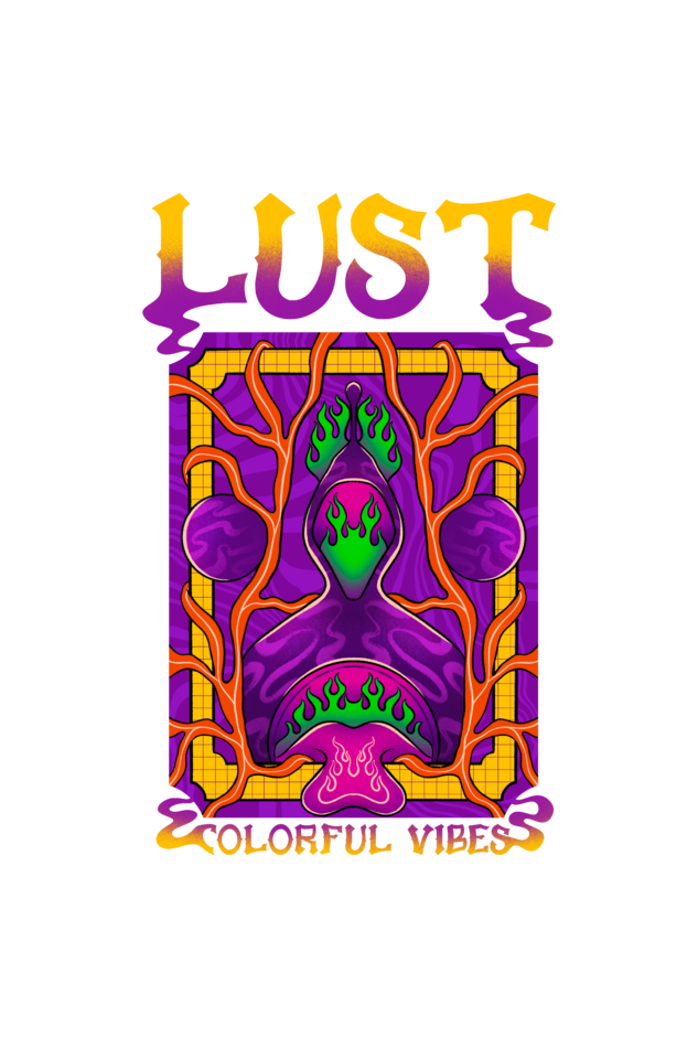 Lust Graphic Printed Oversized T-Shirt