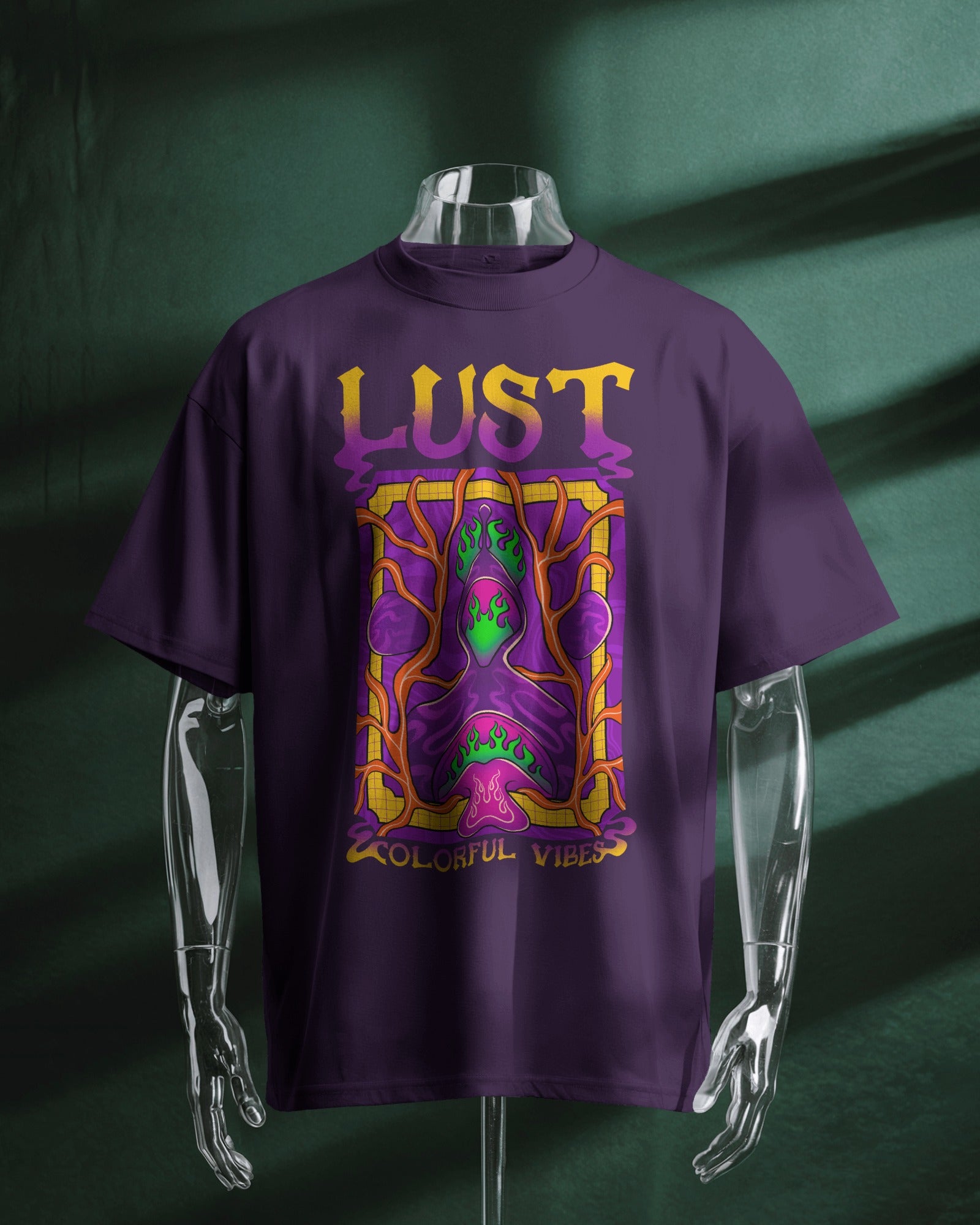 Lust Graphic Printed Oversized T-Shirt