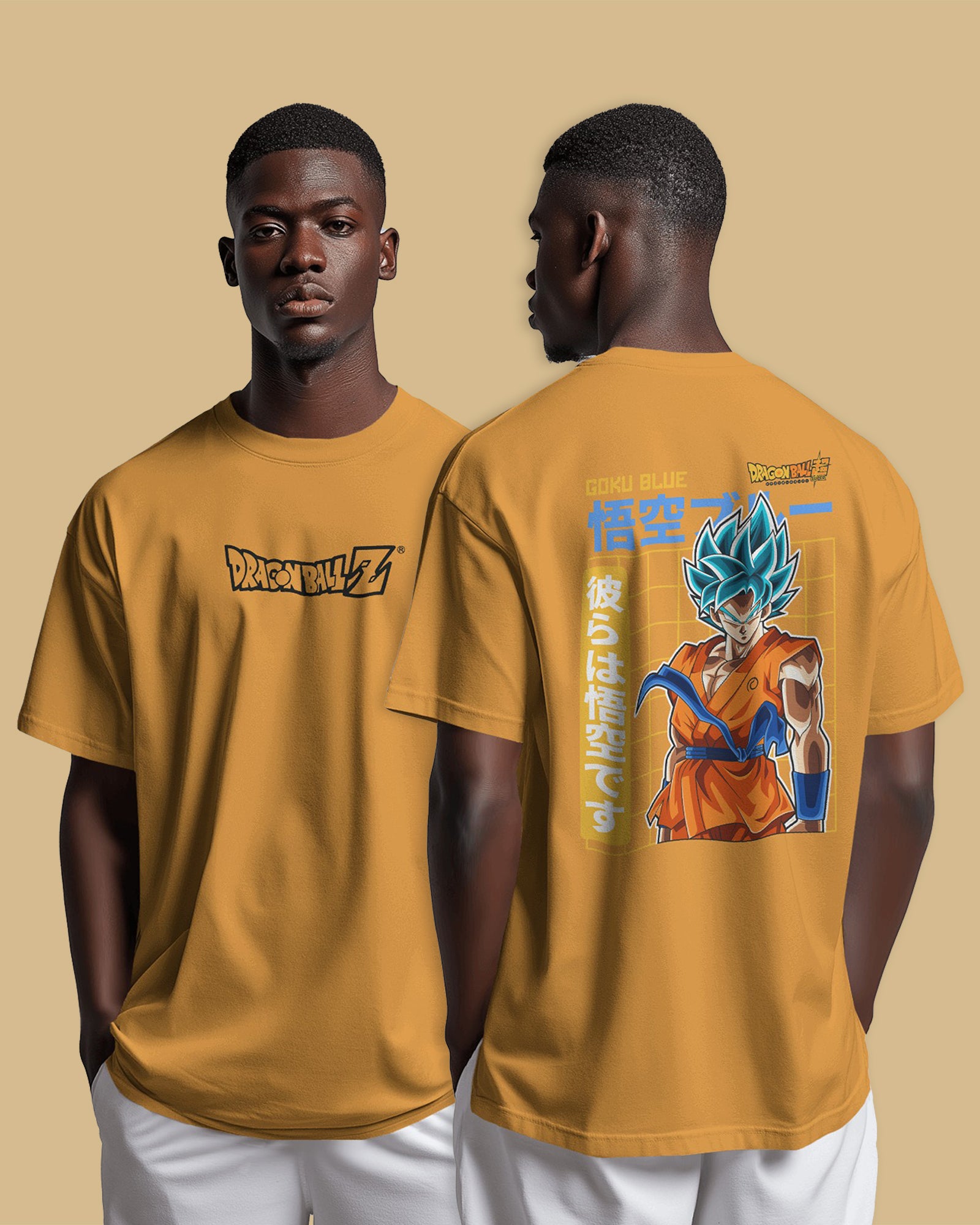 Super Saiyan Blue Printed Oversized T-Shirt