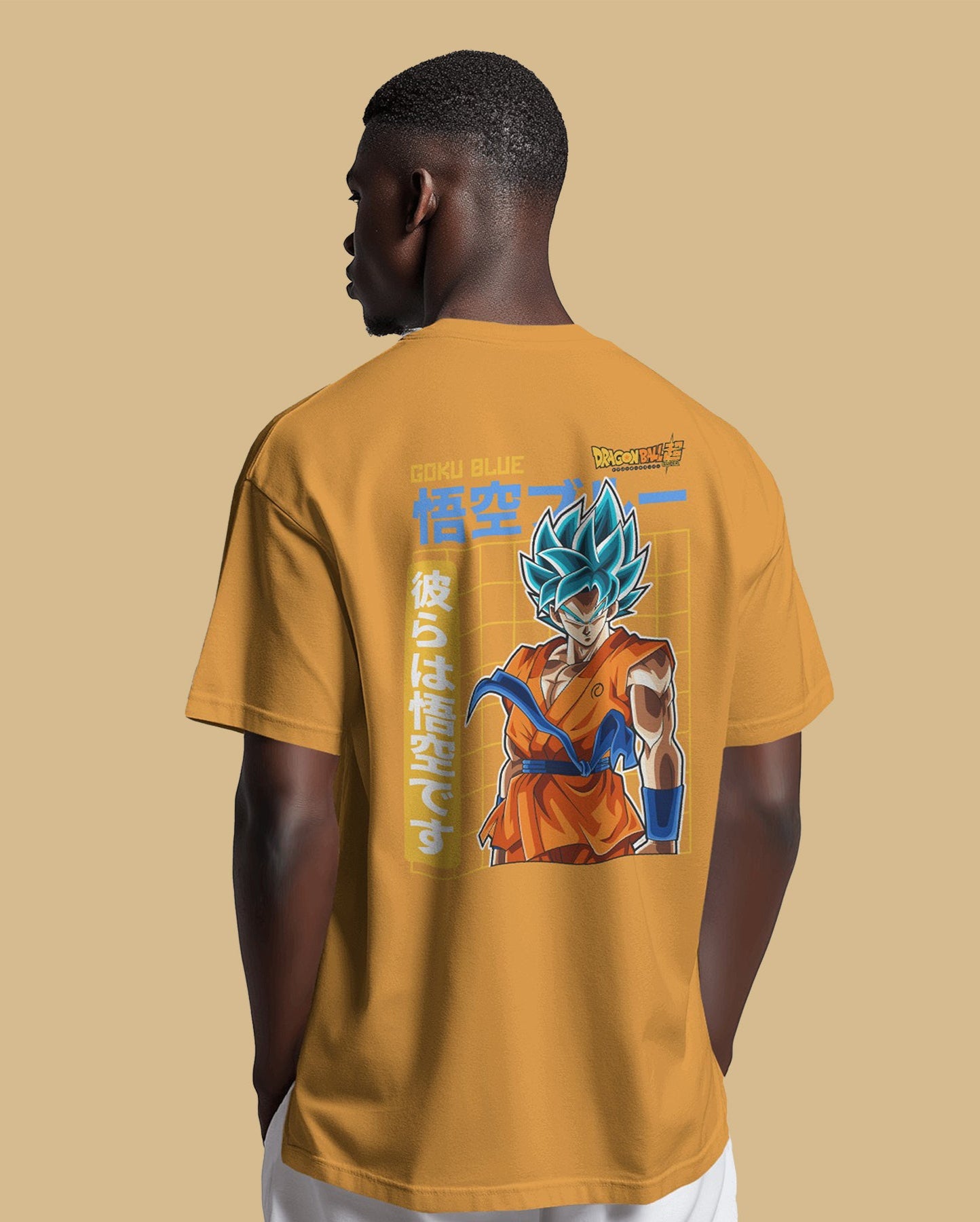 Super Saiyan Blue Printed Oversized T-Shirt