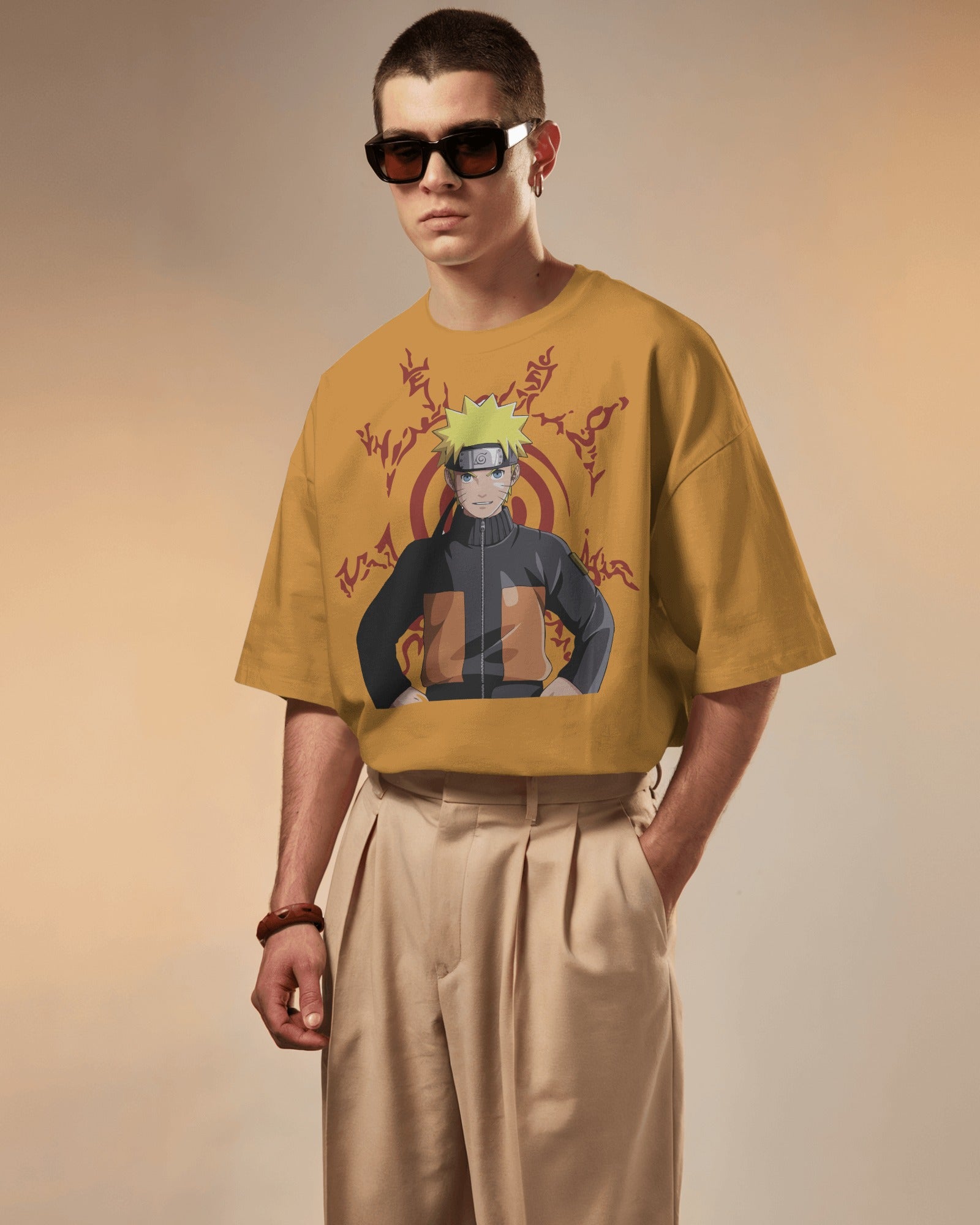 Naruto Graphic Printed Oversized T-Shirt