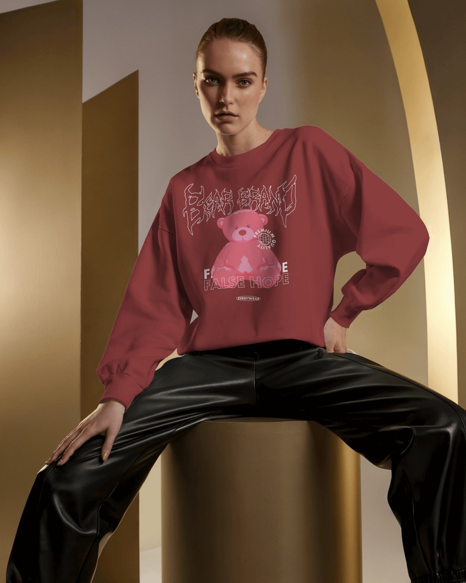 Teddy Graphic Printed Oversized T-Shirt