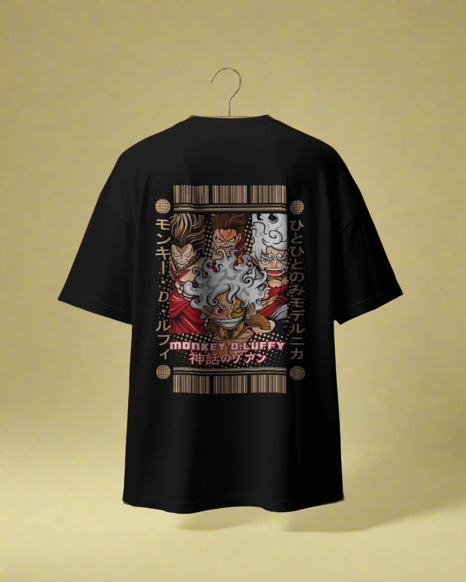 Luffy Gear 5 Printed Oversized T-Shirt