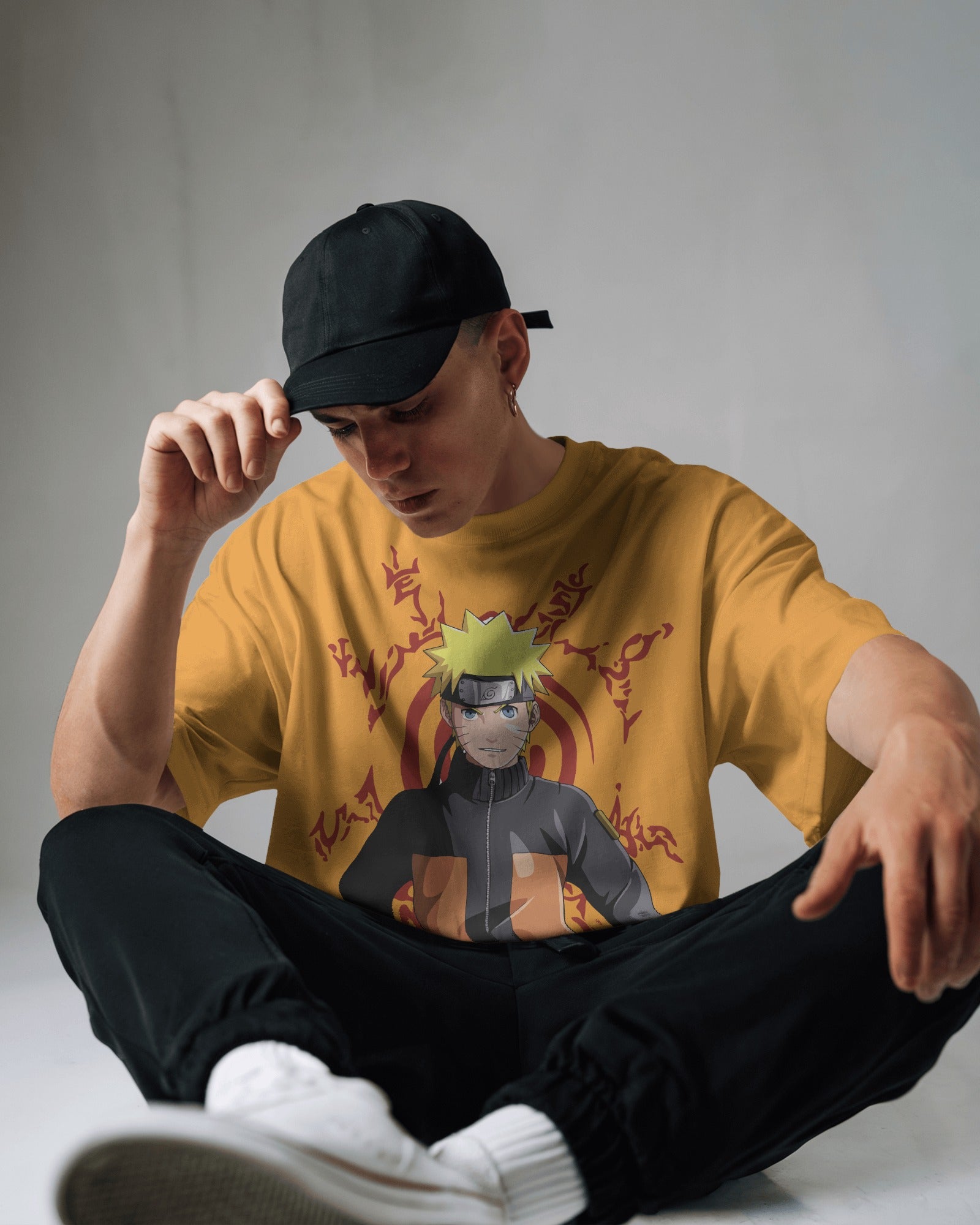 Naruto Graphic Printed Oversized T-Shirt